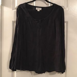 Black long sleeve top by Velvet
